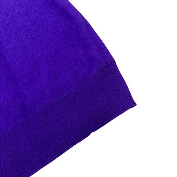 Women’s Vintage Minali sweater purple angora/nylon 1990s - Picture 5 of 6